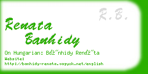 renata banhidy business card